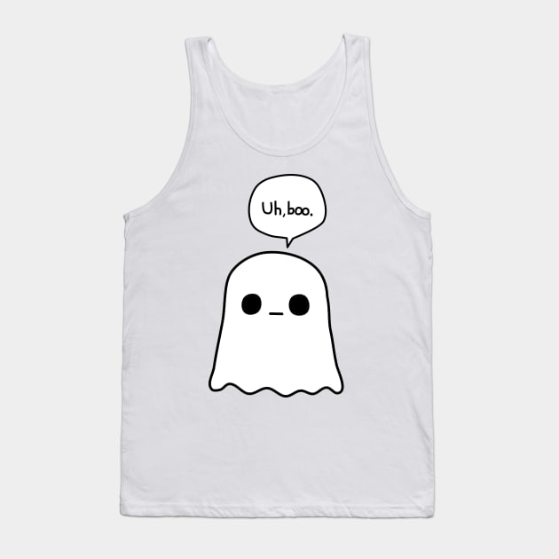 Awkward Ghost Tank Top by OneWeirdDude